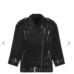BRAND NEW WE WORE WHAT LEATHER JACKET